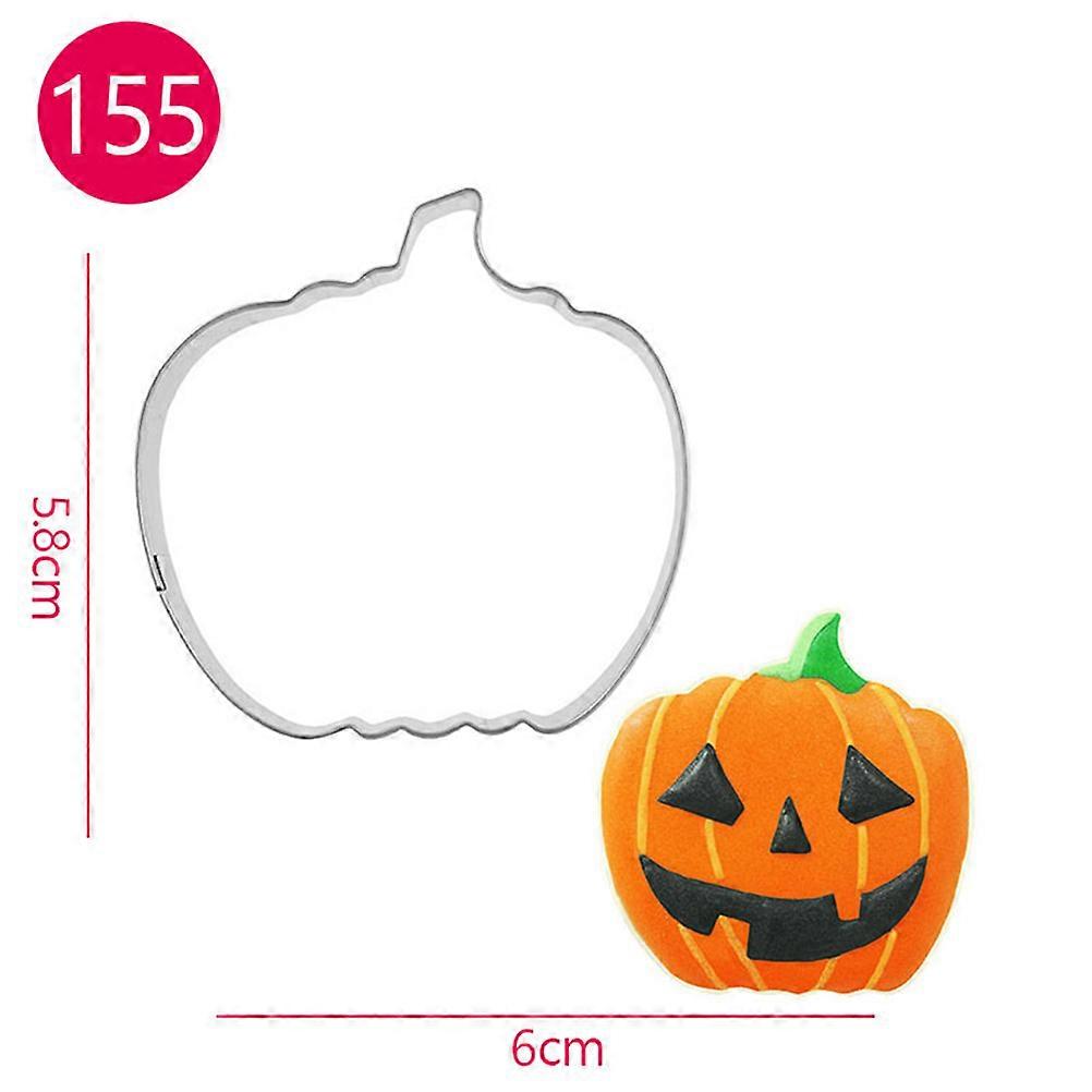 Stainless Steel Halloween Baking Mold Set for Baking Use 8Pcs Silver