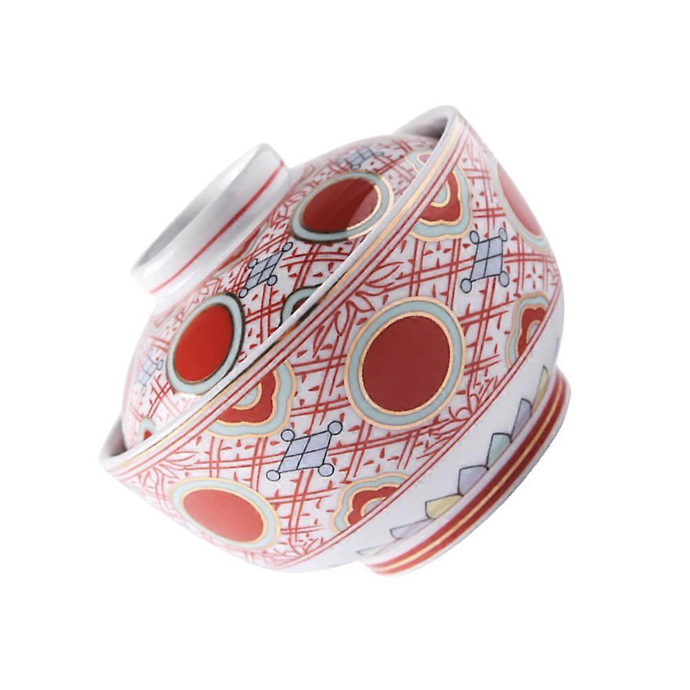 Ceramic Steam Bowl Household Multi Function Dessert Bowl For Home Use Round Shape 1Set