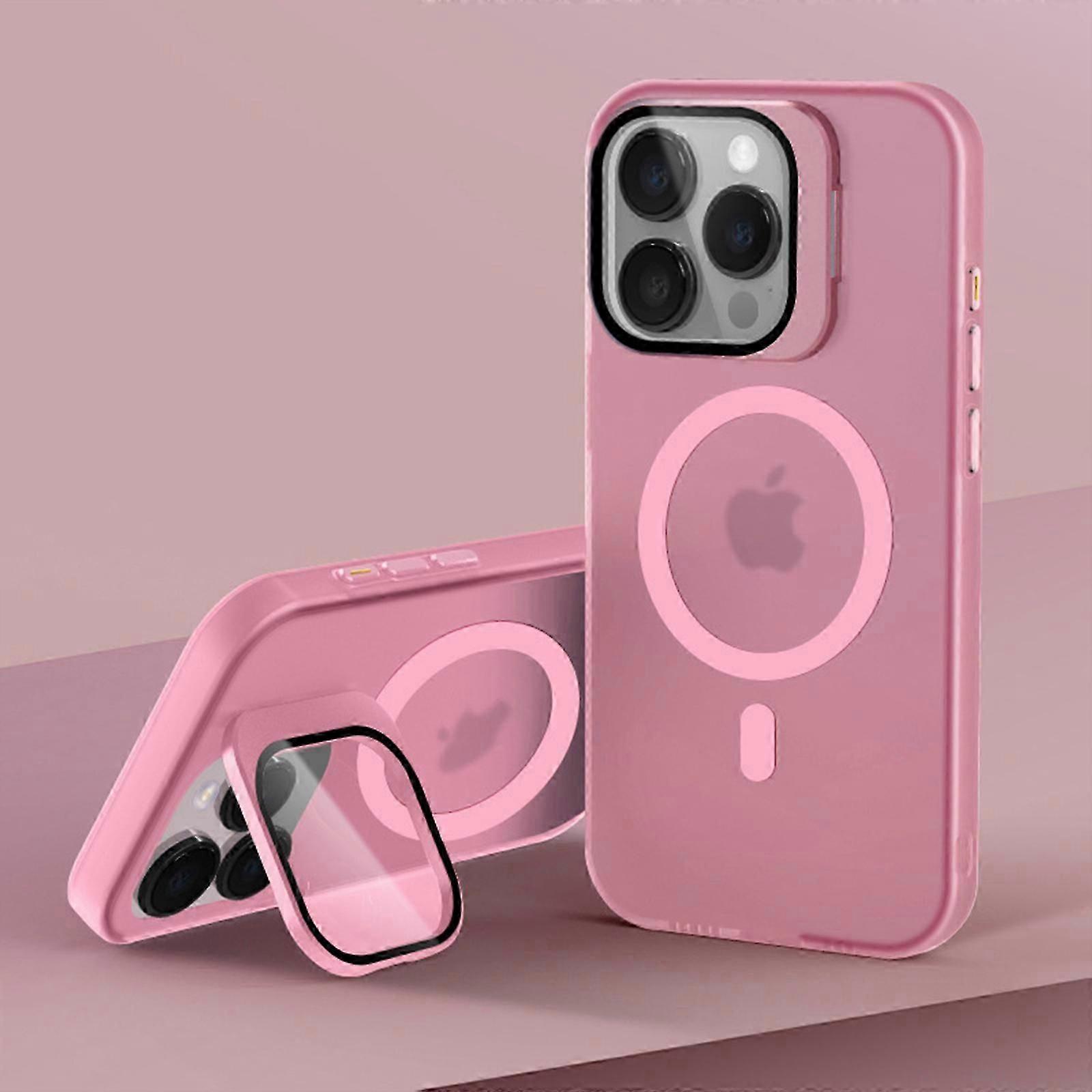 for iPhone 15 Pro Max/15 Ultra Case with Camera Cover Stand Compatible with Magsafe, Magnetic Kickstand Phone Case