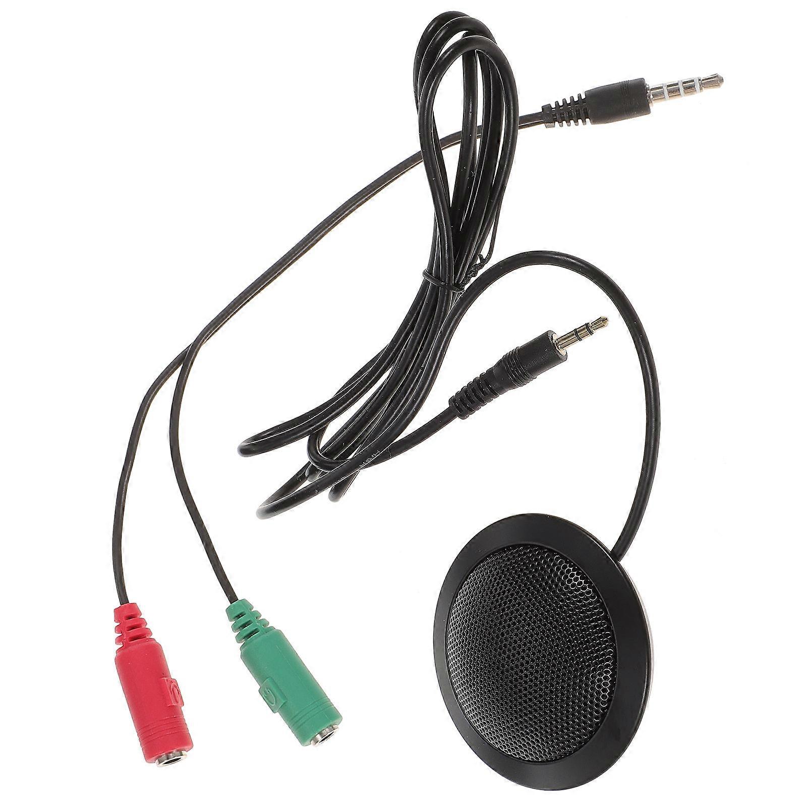 Laptop Conference Microphone for Recording 2Pcs Omnidirectional Desk Mic