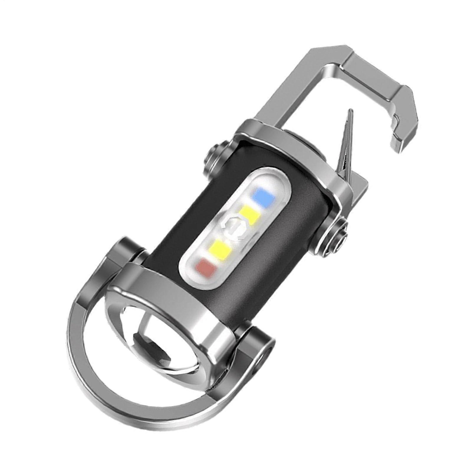 LED Key Chain Light, Rechargeable Torch, 3 Modes, Compact Key Ring Light, For Women Men, Night Outdoor Hiking Party