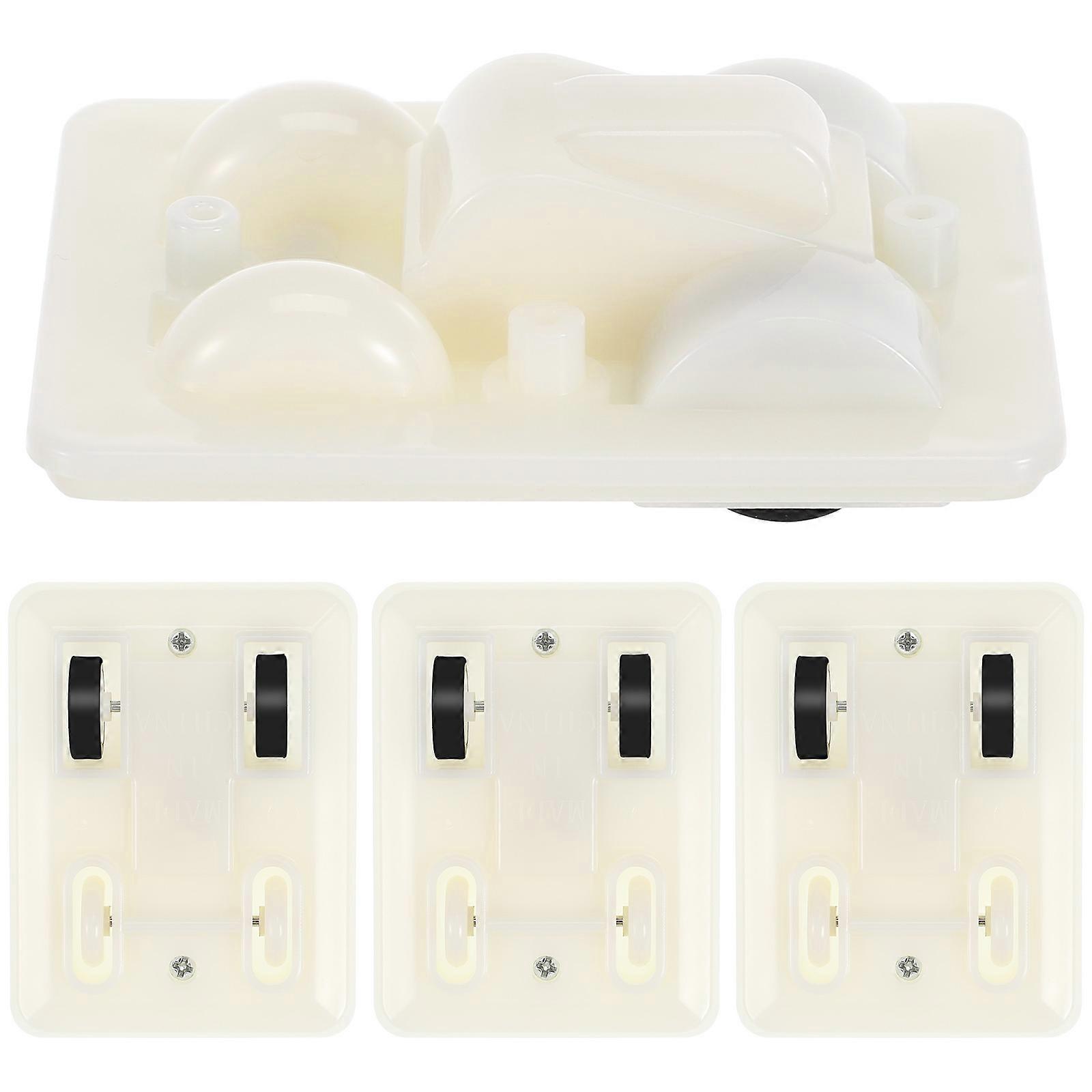 Pullback Vehicle Base 20 Pcs White Car-Shaped Kids Toy Accessory For DIY Activities And Craft Making