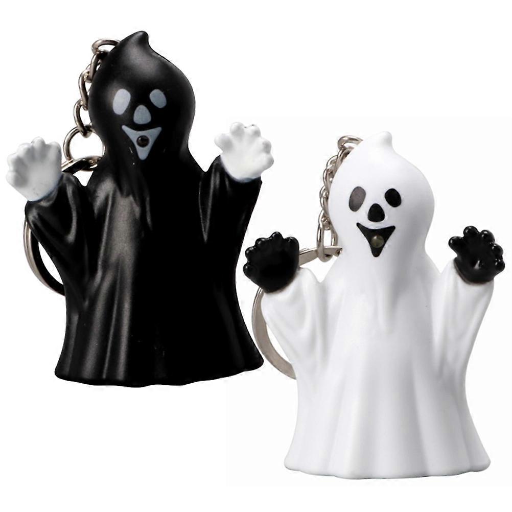 Creative Key Chain Halloween Ghost Pendant for Decoration 4Pcs