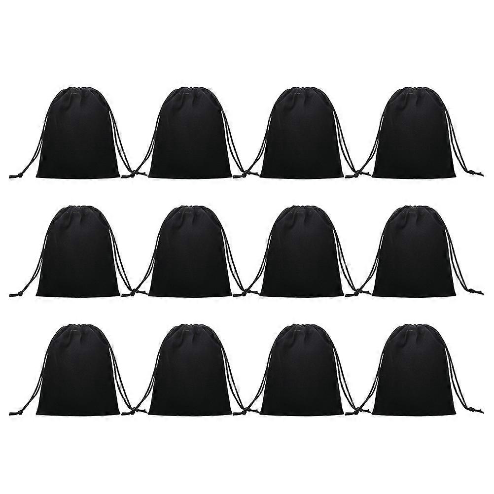 Drawstring Bags Plush Jewelry Storage Pouch for Gift 100Pcs