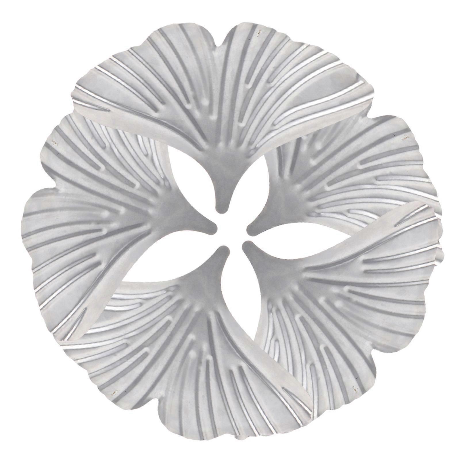 Metal Ginkgo Leaf Decorative Ginkgo for Decor 40Pcs Silver Retro Desk Display