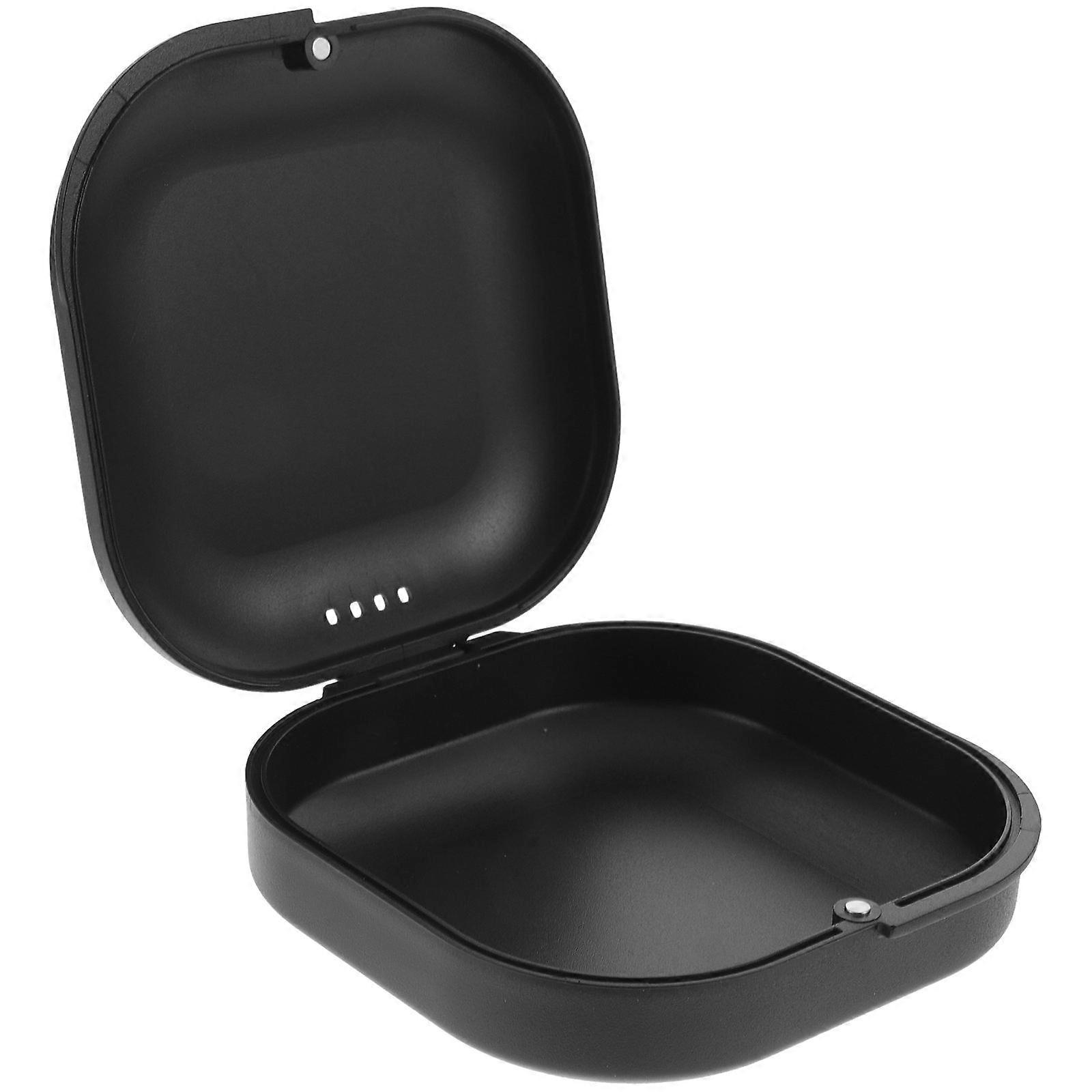 Retainer Case Black Durable ABS Crack-Resistant Retainer Storage Holder