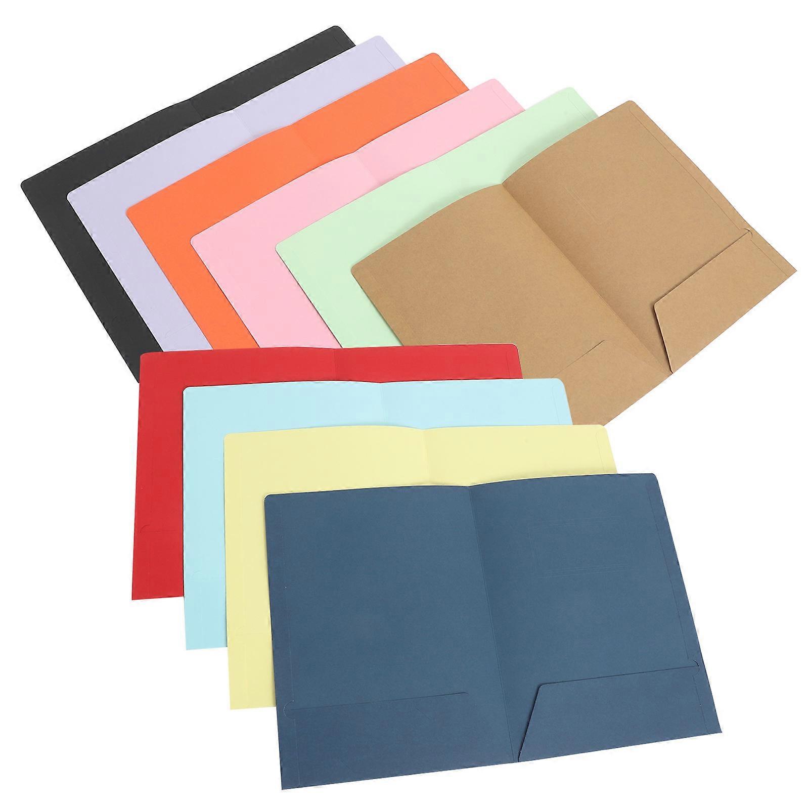 30 Pcs Papers Folders For A4 Files Storage Rectangular Shape Designed For Home Organization With Dual Pocket Design