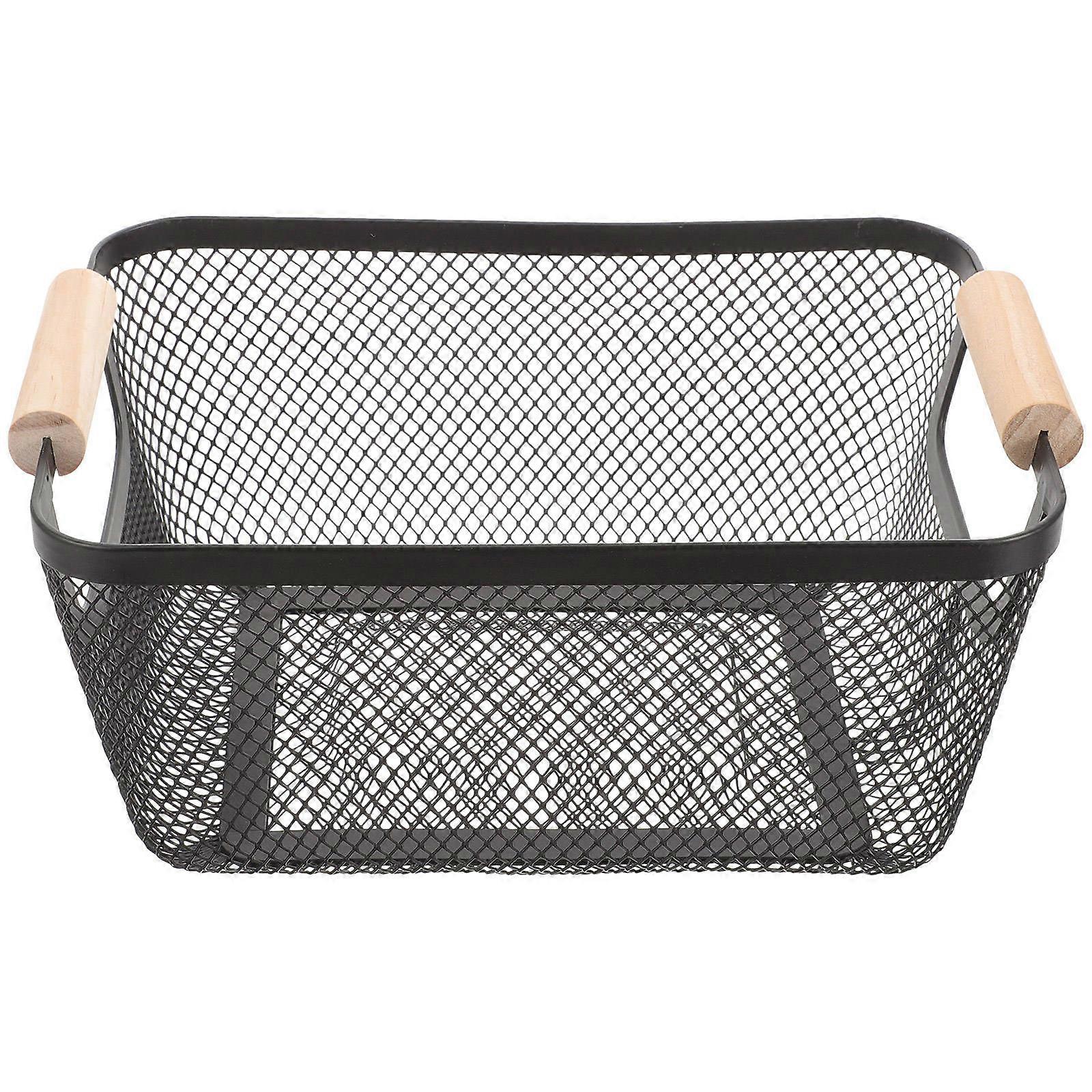 Small Metal Basket Wire Basket for Organizing Storage Use 2Pcs