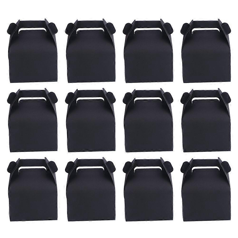 Multi-Function Cupcake Case Party Favor Boxes for Storage 60Pcs Black