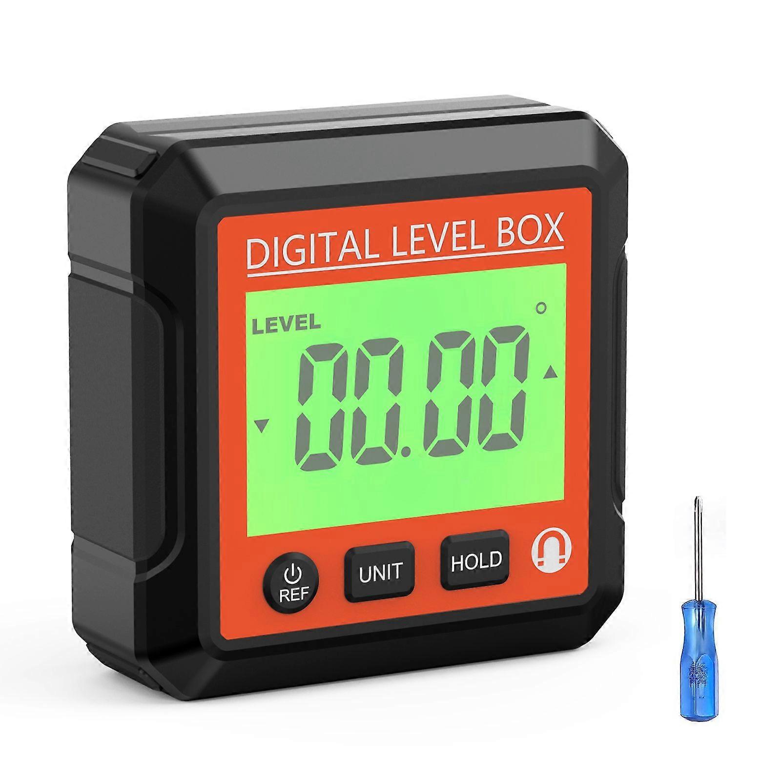 Digital Level Angle Gauge Meter Electronic Protractor Inclinometer With Magnetic Base LCD Precision Level Box Angle Finder Gauge