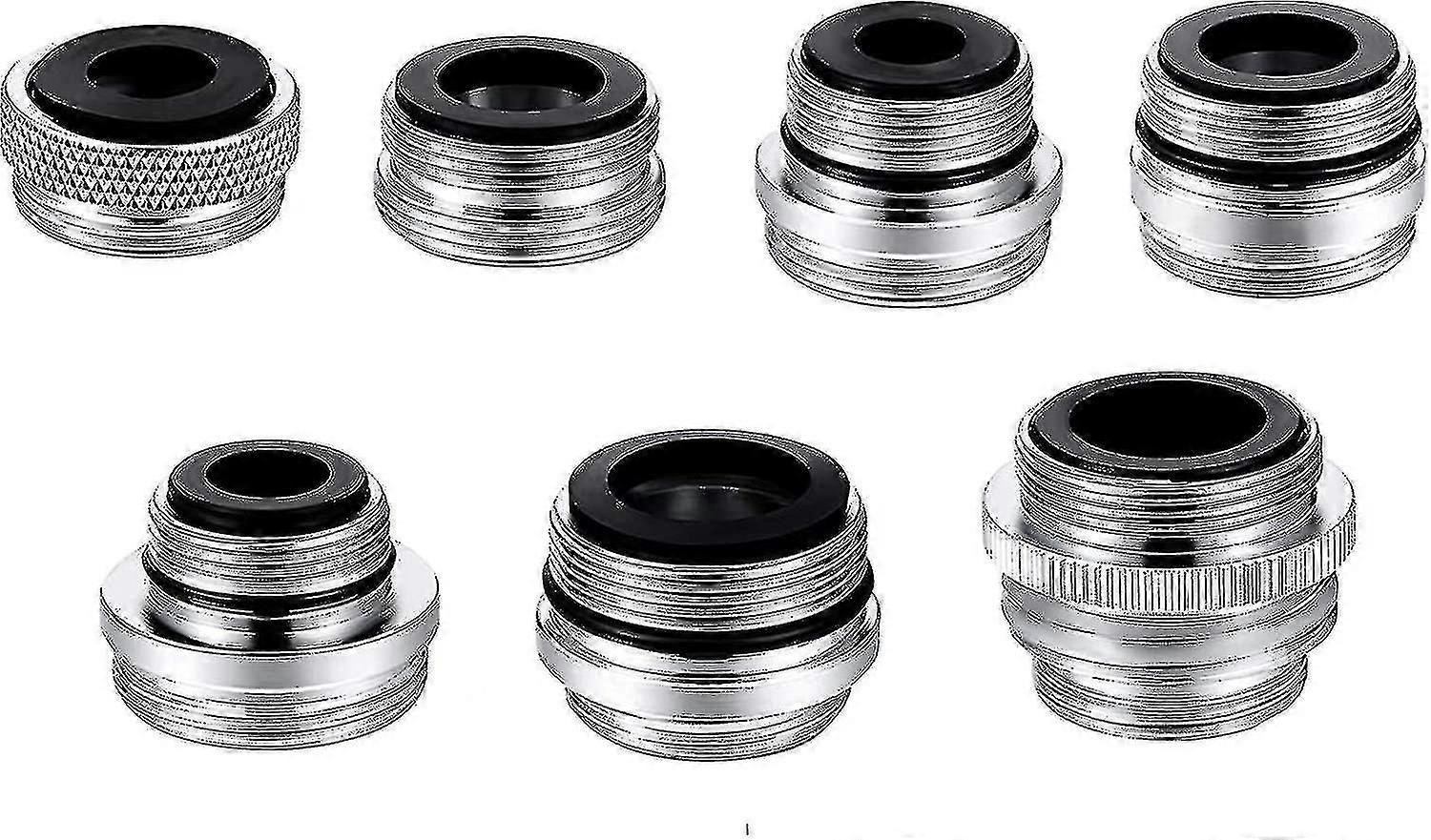 7stk / sett tappekran luftfilter adapter kit, messing kjøkkenkran tilbehør adapter kit, kvinne til mannlige tappekran adaptere for hage slange, vask sprøyter, vann