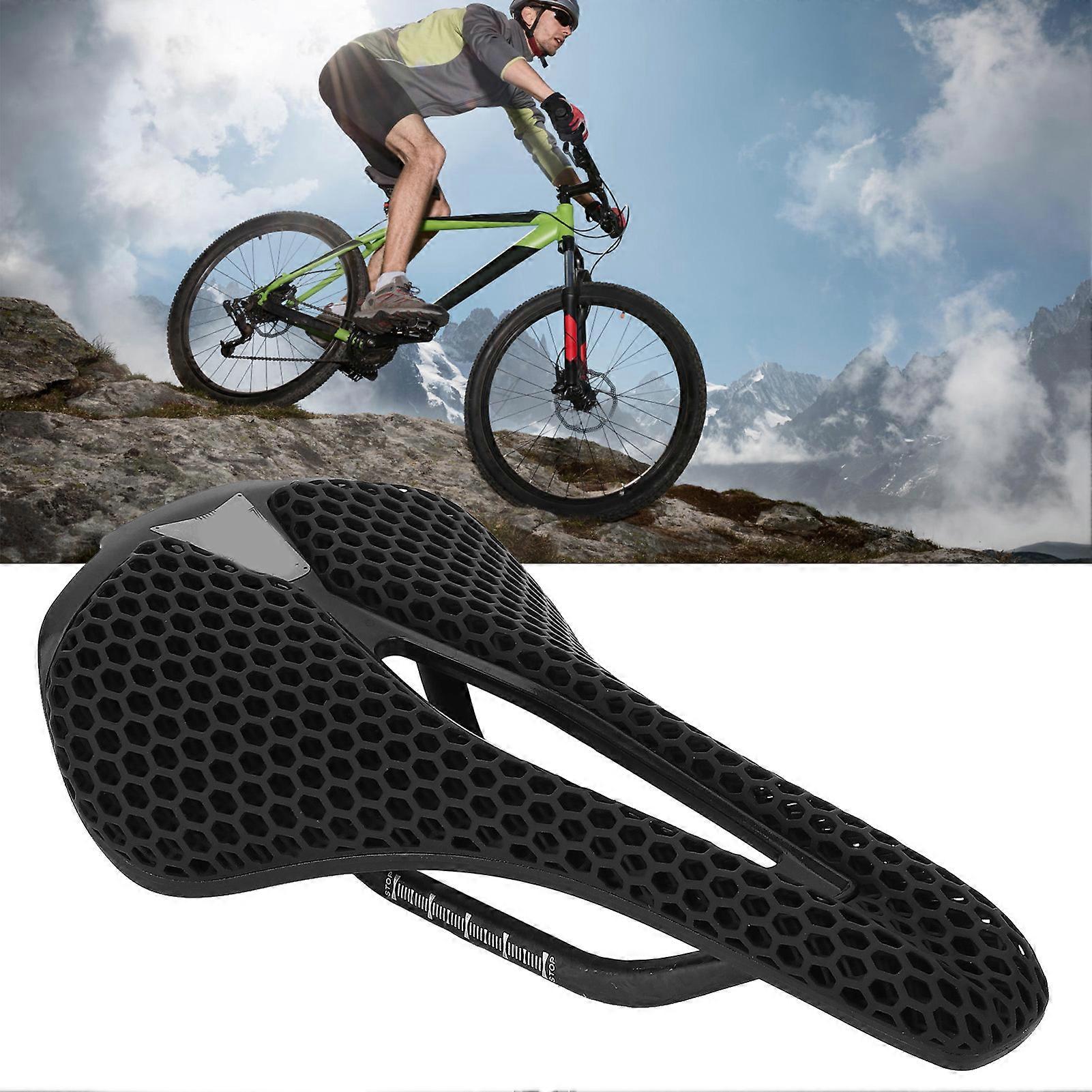 Selle de vélo creuse imprimée en 3D 140 x 250 mm avec coussin léger