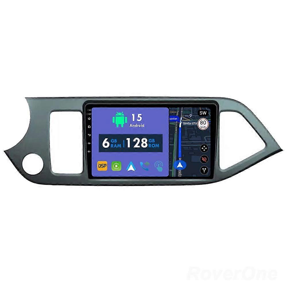 Car Radio 6G+128G CarPlay GPS Navigation Head Unit for Kia Morning 2 picanto 2011 - 2017 Android Auto Bluetooth Stereo Touch Screen