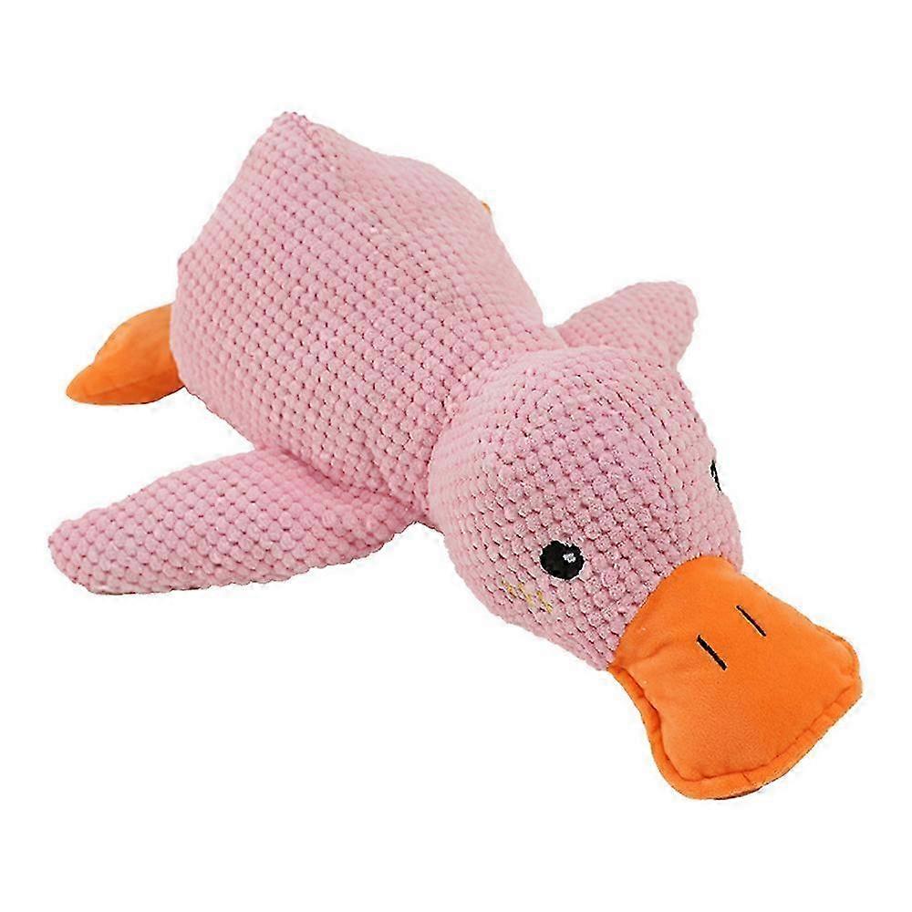 25-26 Pet Plush Toy Dog Calming Duck Stuffed Duck Toys Chew Toy Durable Squeaky for Puppy Pet Teeth Cleaning Chew Toy Pet Supplies