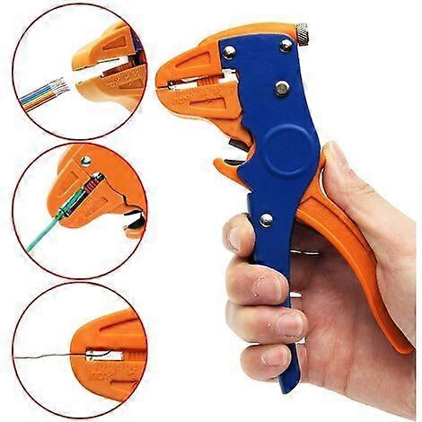 Automatic 2In1 0.25 6mm2 Electronic Cable Lead Wire Stripper Cutter Crimper