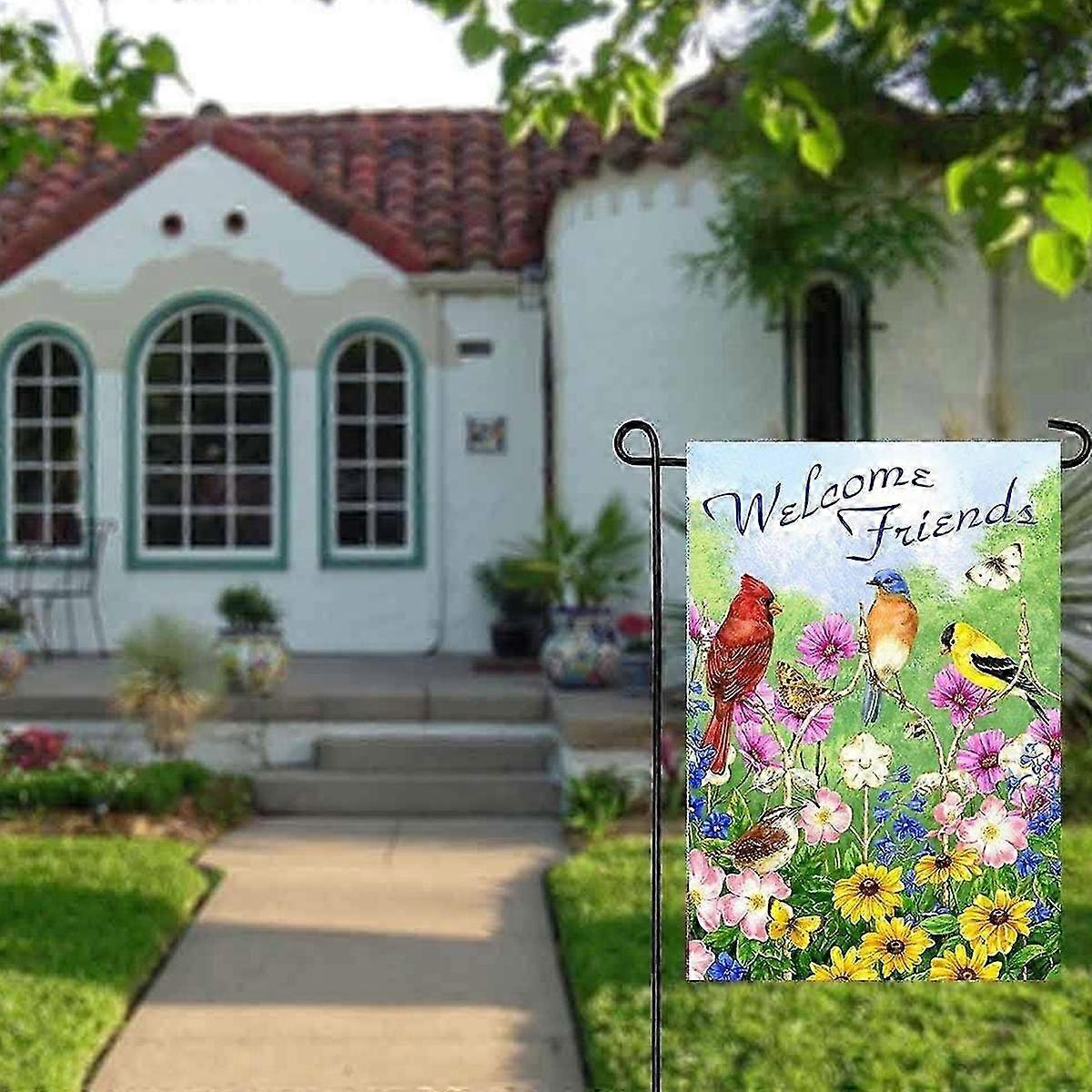 25-26 Home Decorative Double Sided Vertical Flag, Durable Weatherproof Machine Washable Polyester Material Fade Resistant Artistic Flags For Seasonal