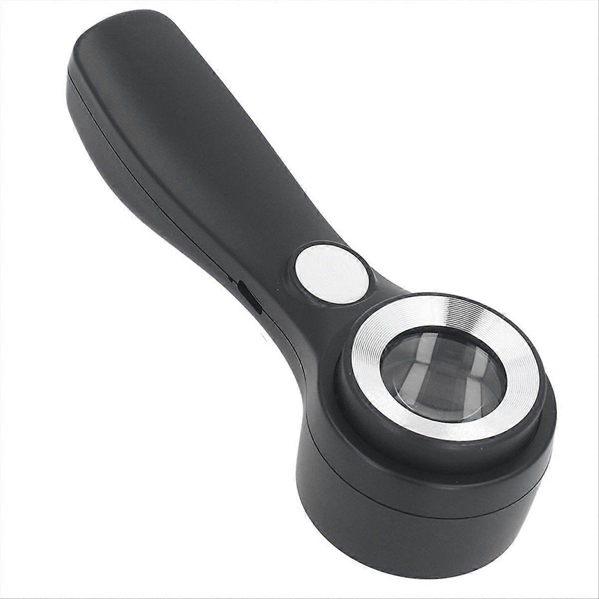 Magnifying Glass Handheld 60X Illuminated Magnifier USB Rechargeable LED Magnifying Glass for Outdo