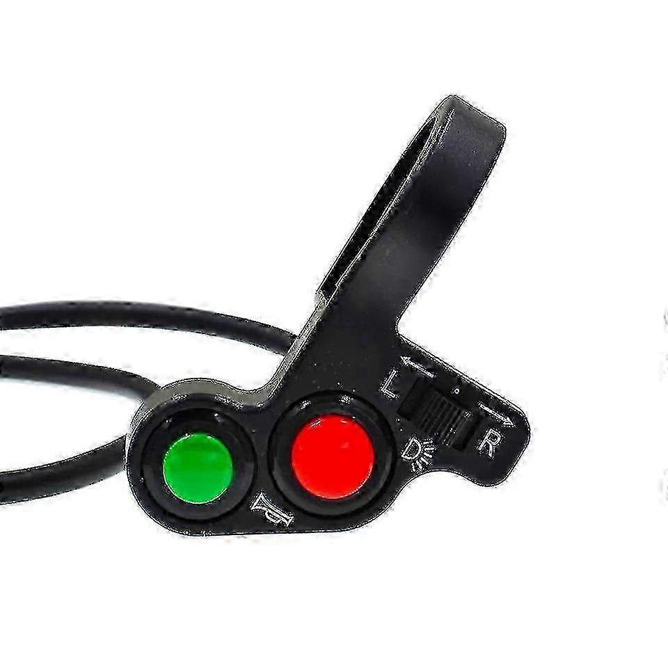 Waterproof Handlebar Switch for Motorcycles, Bikes, Scooters & ATVs - Black Horn, Turn Light Push Button 1pc