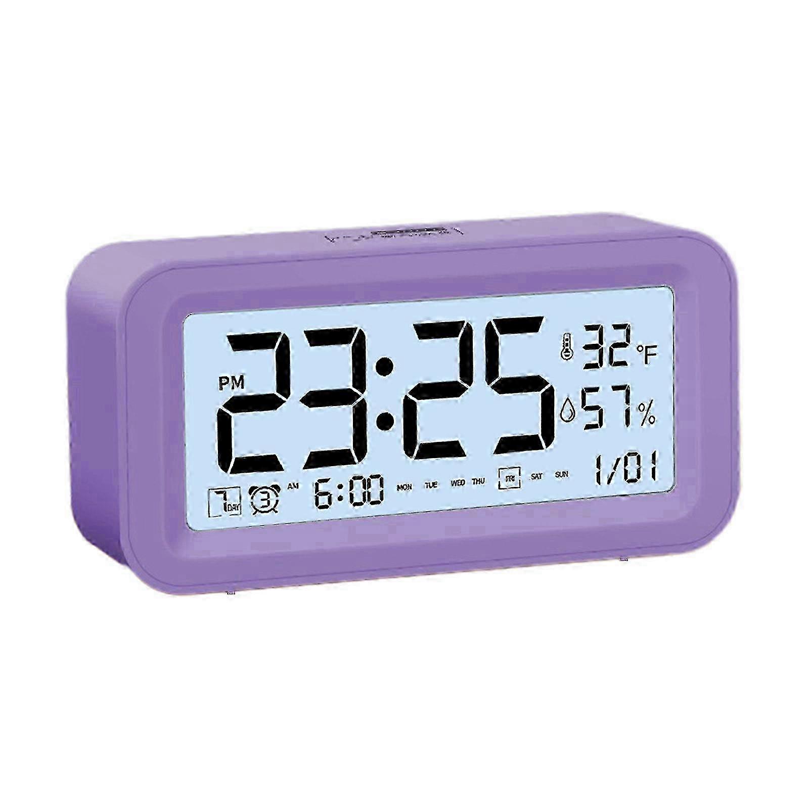 Digital Electronic Clock LED Display Electronic Clock Stereo Digital Display Snooze Alarm Clock 12/24H Change Countdown PUW0569