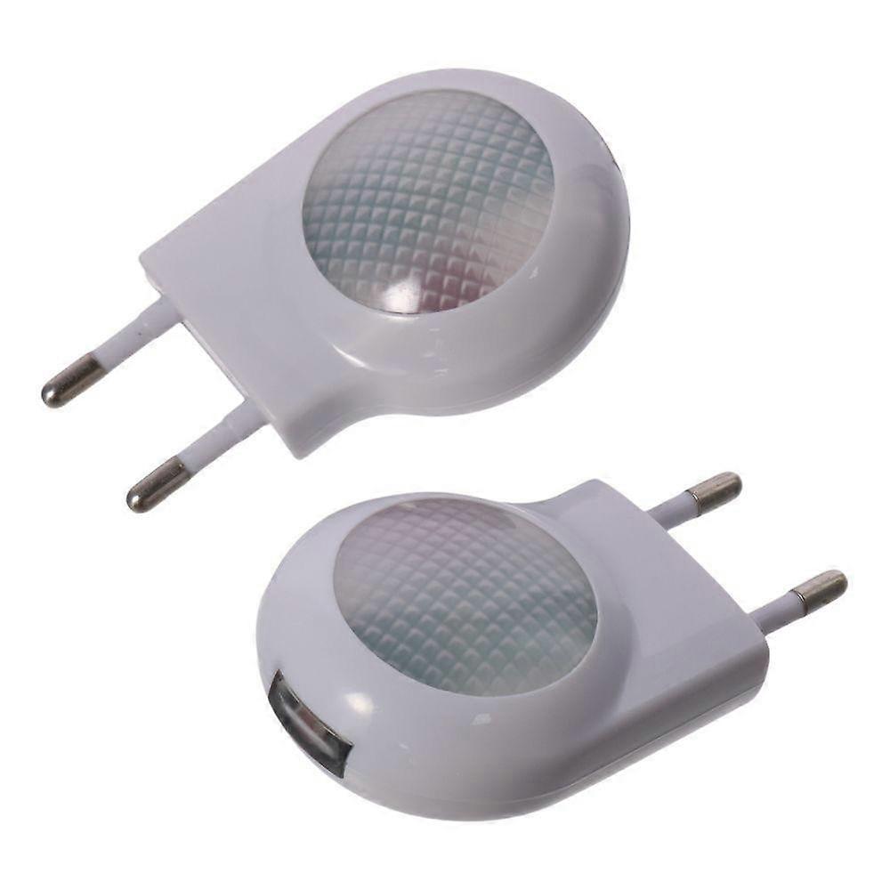 Copper White EU 2-pin Plug Lamp white Light Controlled LED Light Worker