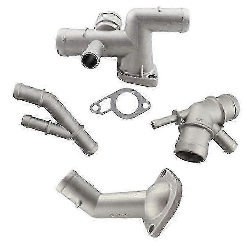 4PCS Aluminium 1.8T Engine Cooling Coolant Hose Connector Supercharger Pipe for MK4 Bettle A3 S3 TT Seat js