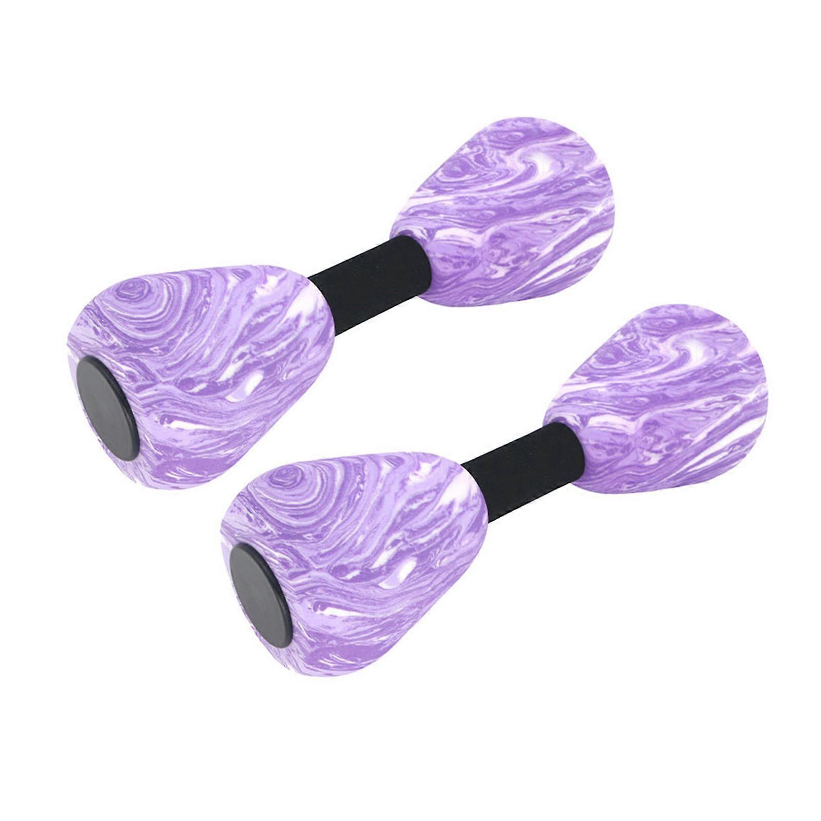 1Pair Water Dumbbells for Pool Resistance Training Exercise Fitness Barbells Foam Dumbbells Swimming Weights Enduring  Purple