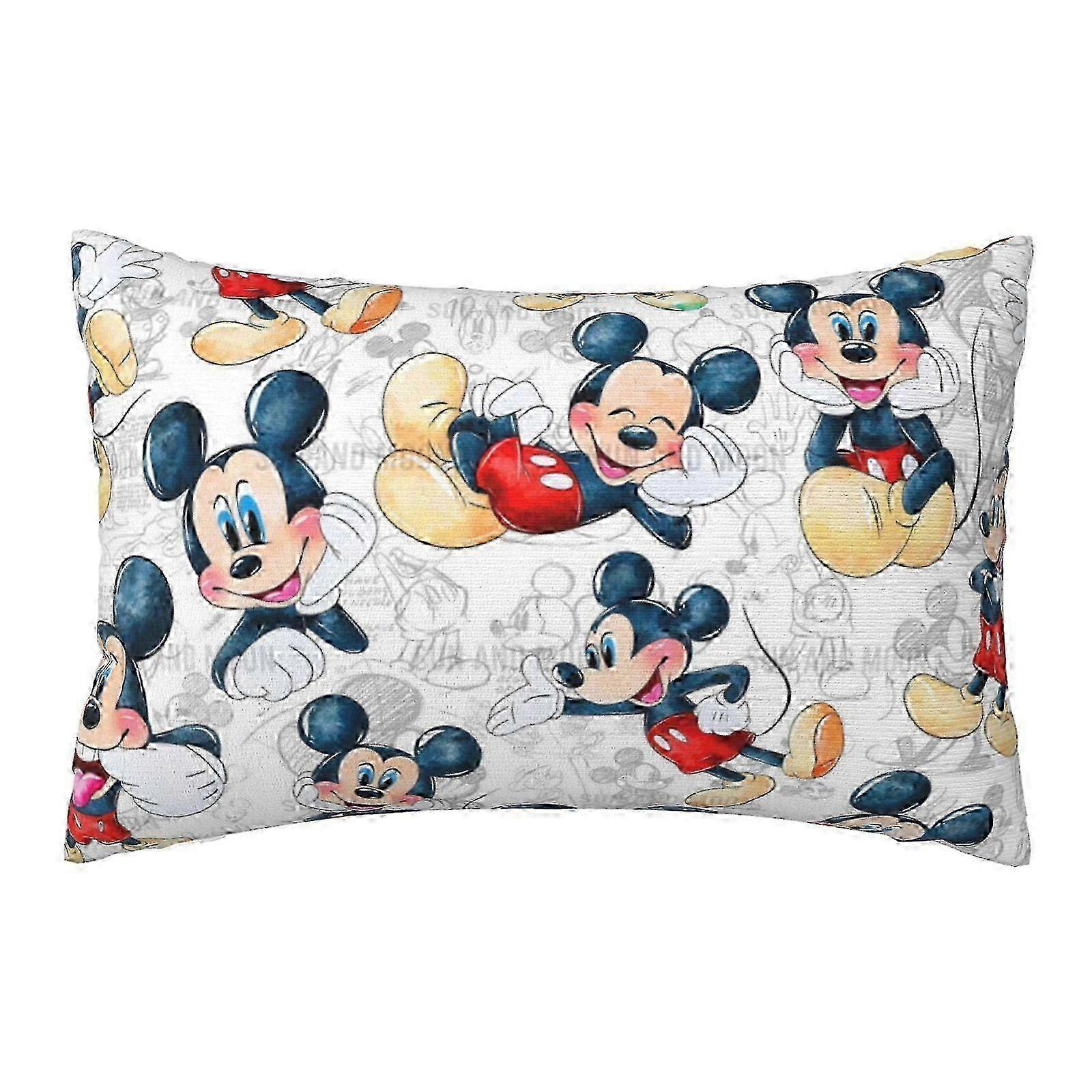 z Cute Cartoon Mickey Mouse Pillow Case For Couch Sofa Bedding Home Decorative Throw Pillow Covers 20x30 Inch Cartoon Pillowcases