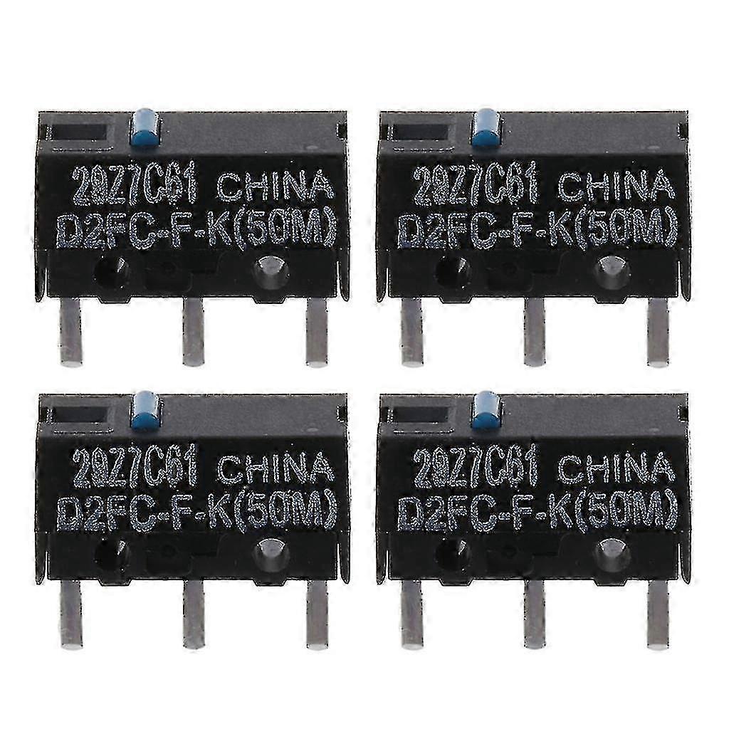 4pcs New D2fc-f-k Mouse Micro Switch 50million Click Life Microswitch 3pins