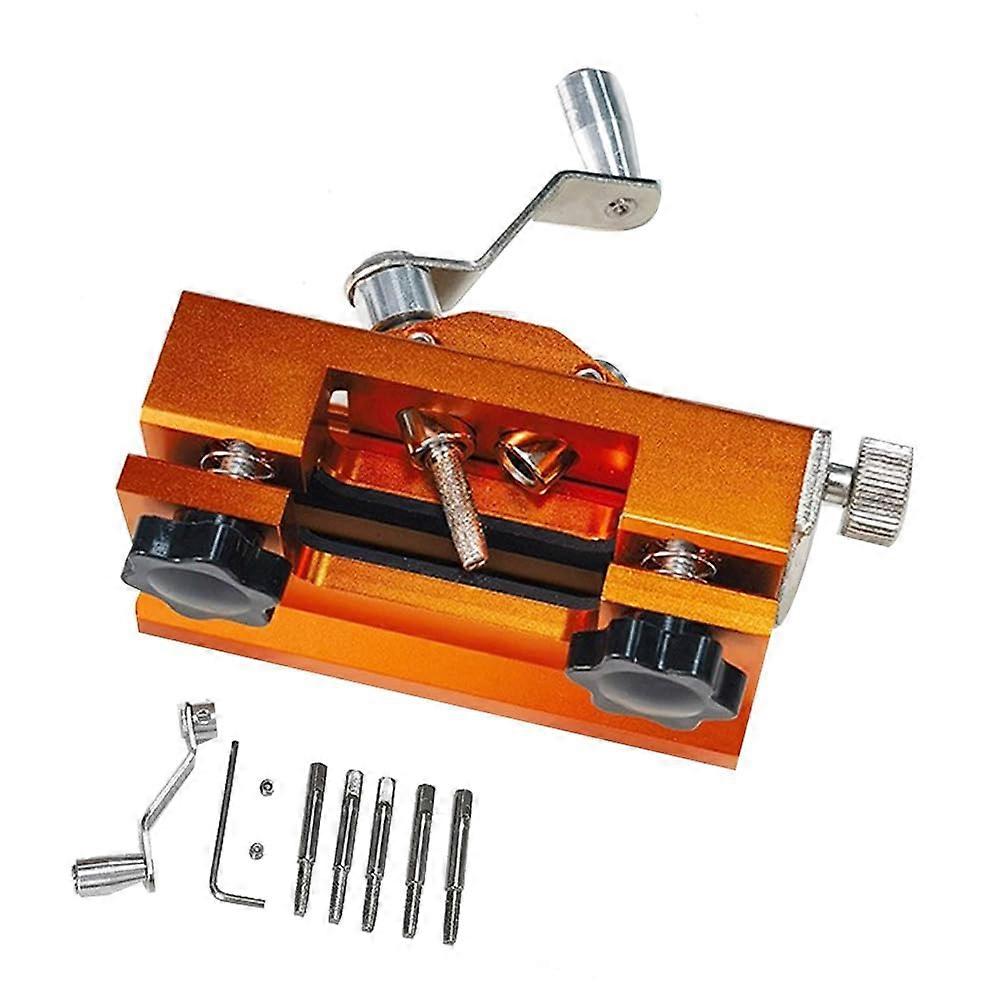 Portable Chainsaw Sharpening Jig Aluminium Alloy For Chainsaw Sharpener With Drill Grinder Tool Easy to Use