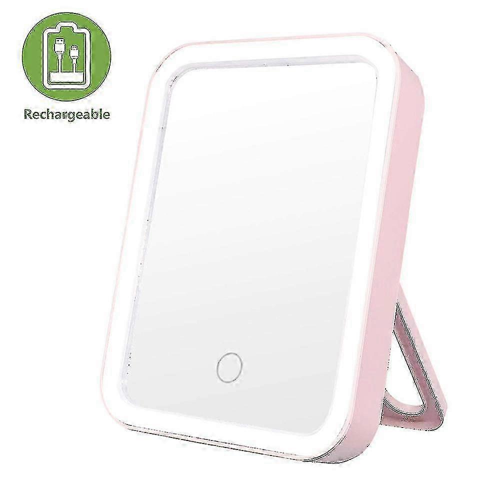 Portable Makeup Mirror Large Mirror Cordless Lighted Mirror For Travel