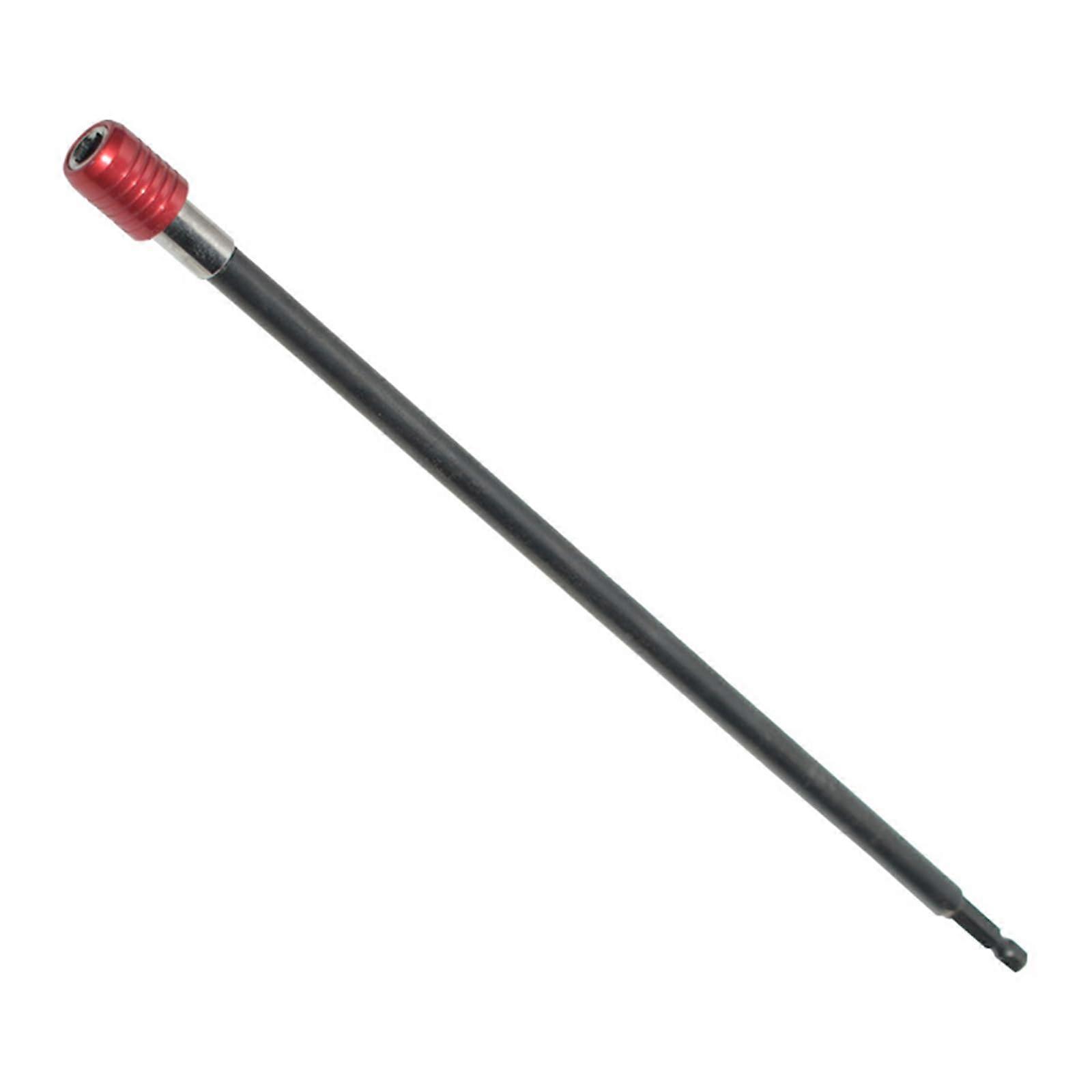 Hexagonal Handle Red Quick Released Locking Screwdriver Extension Rod For Tight Space Compatible With Power Tools