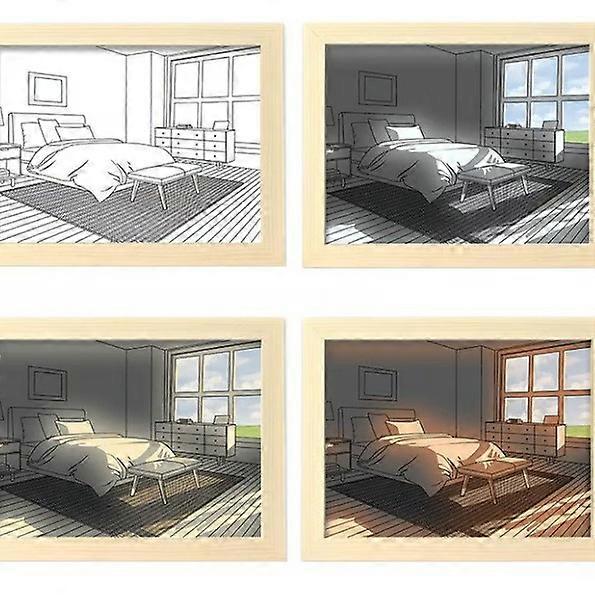 Bed Room LED Light Painting