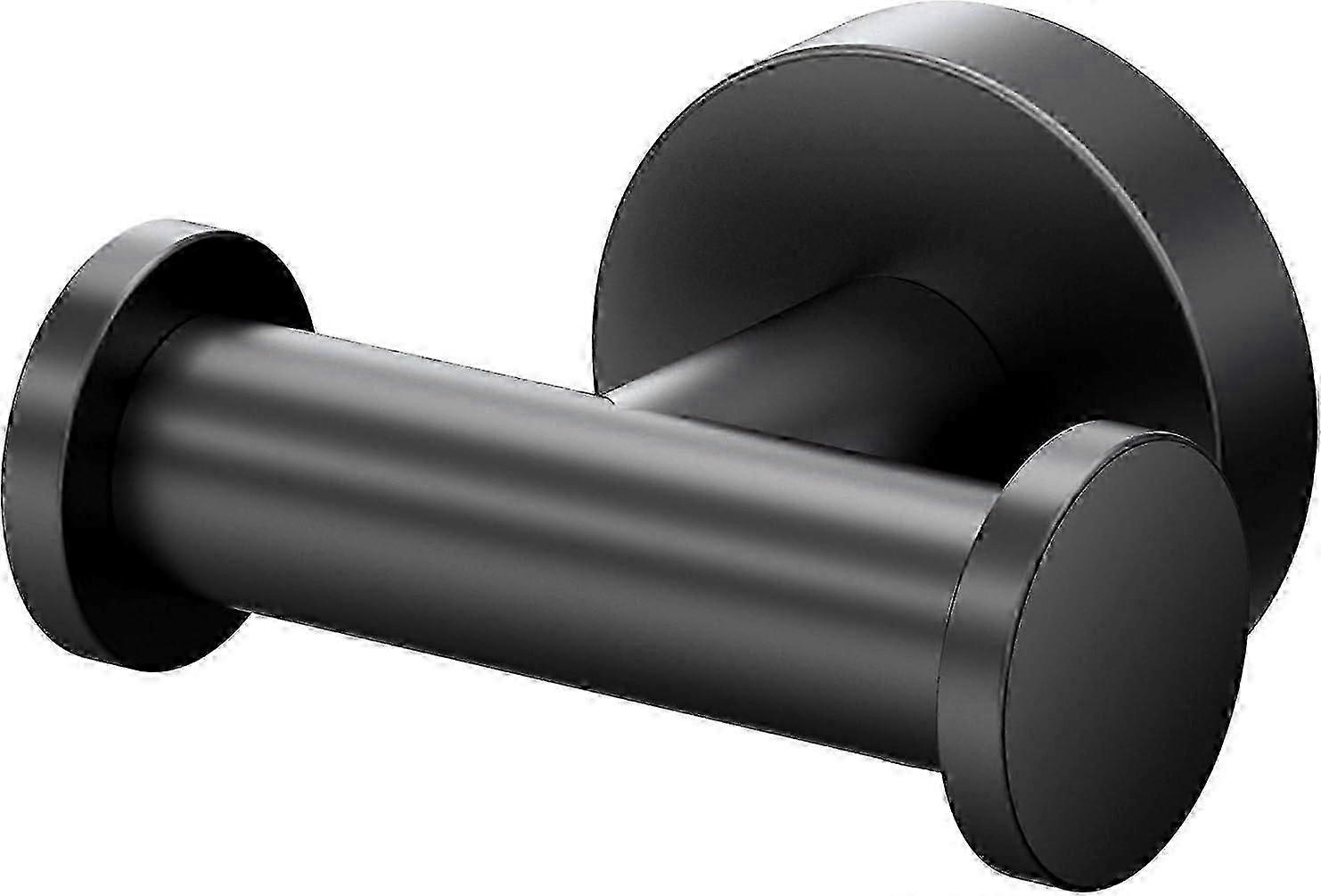 1 PCS Double Robe Hook, Matte Black Wall Mount Double Robe, Towel Hook