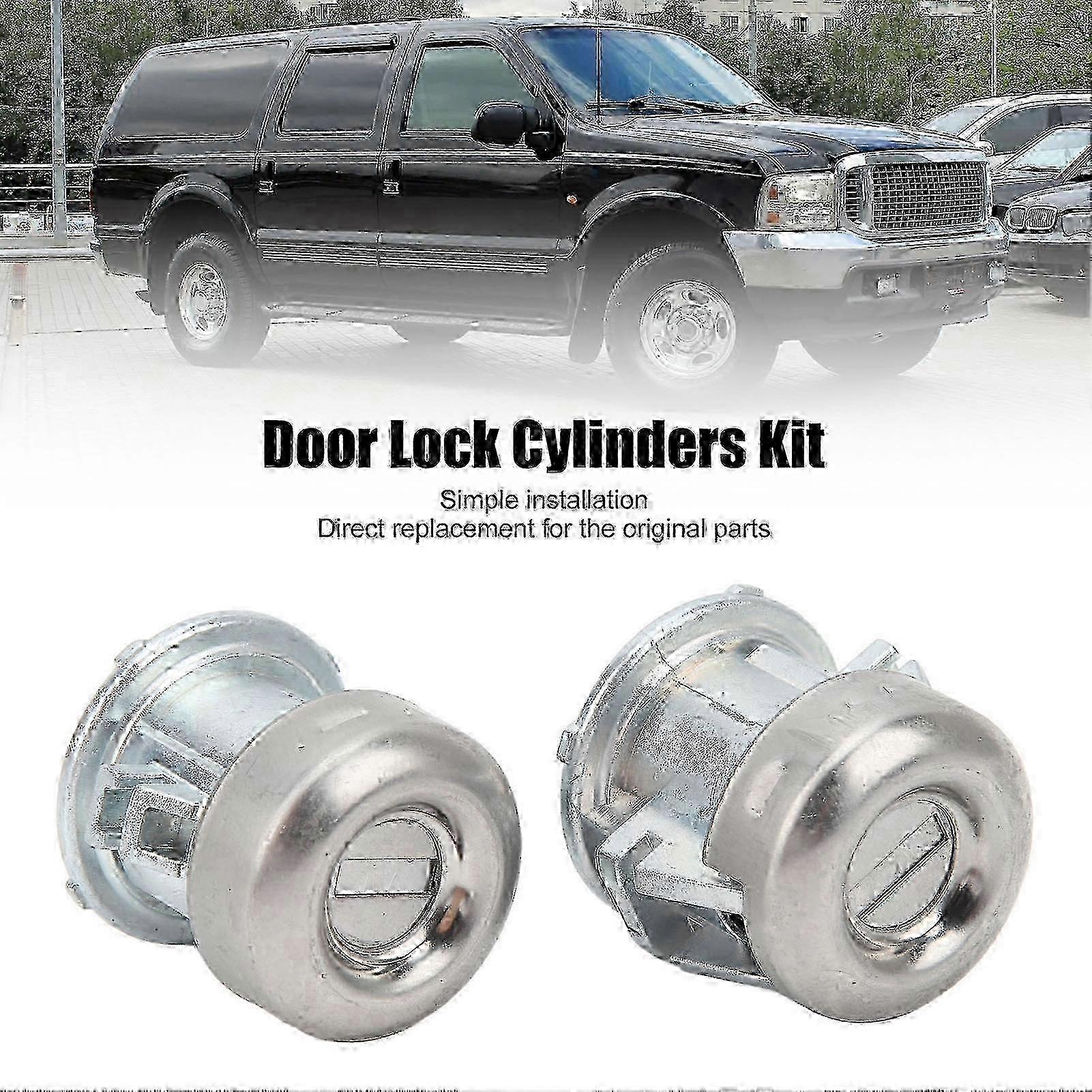 Door Lock Cylinder Set Door Lock Cylinders with 2 Keys 703362 Replacement for Ford Excursion 2000?2005 f54 2025