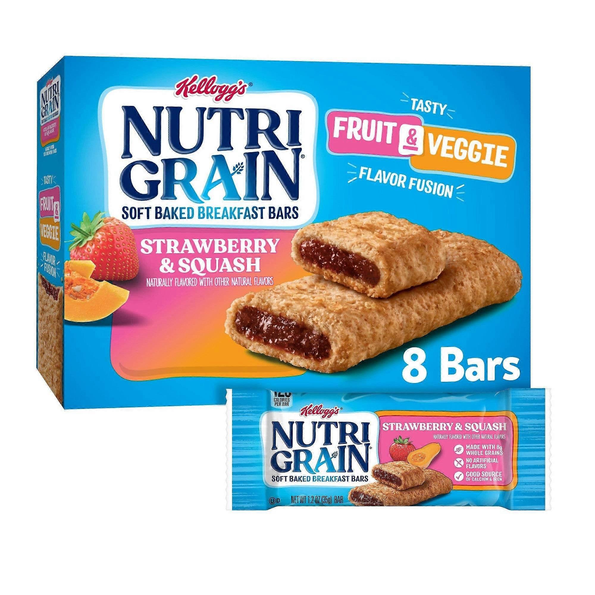 Barres à déjeuner Nutri Grain Soft, courge fraise, 8 ch