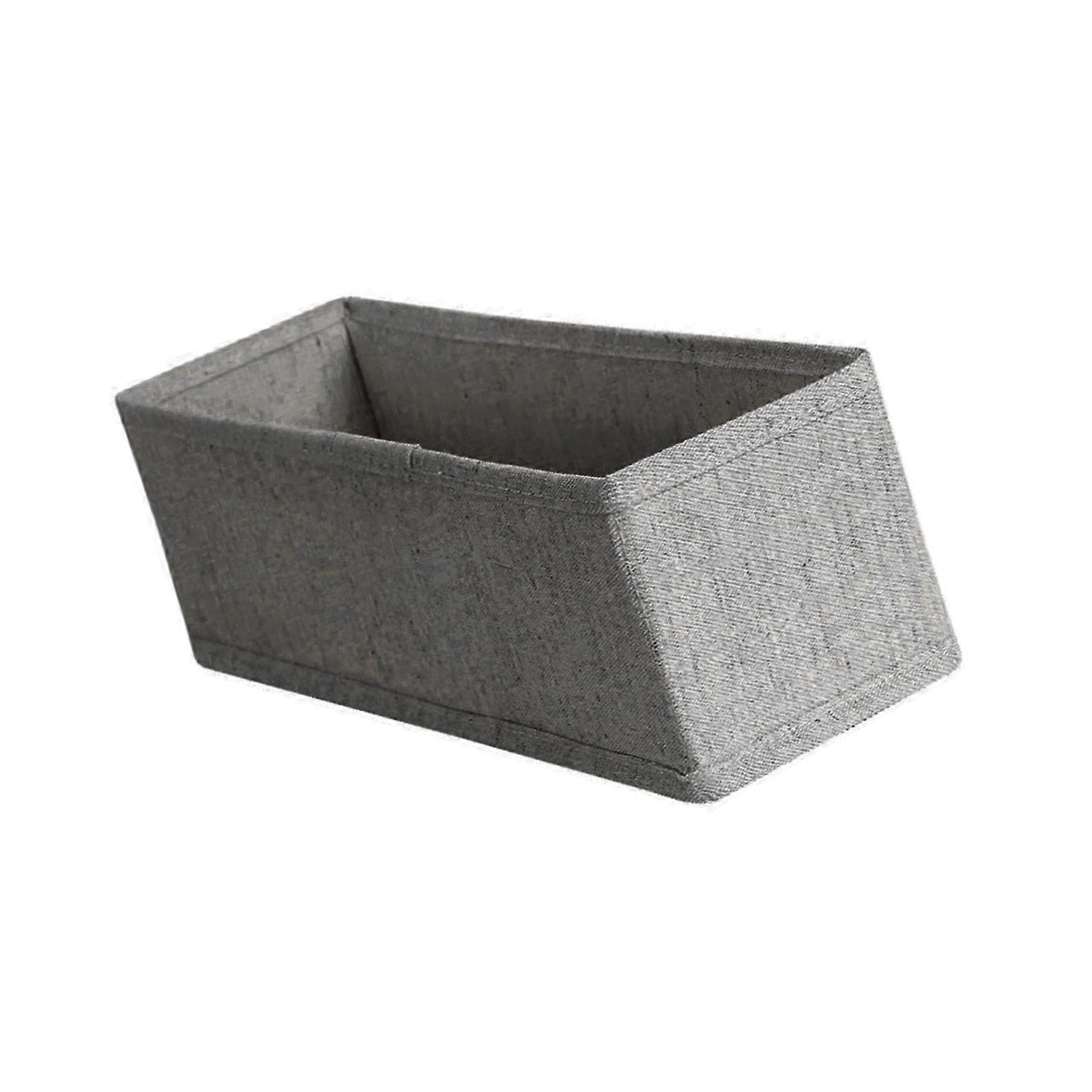 Foldable Drawer Styles Underwear Socks Storage Container Breathable Fabric Organizers Accessory for Small Space Saving  Gray