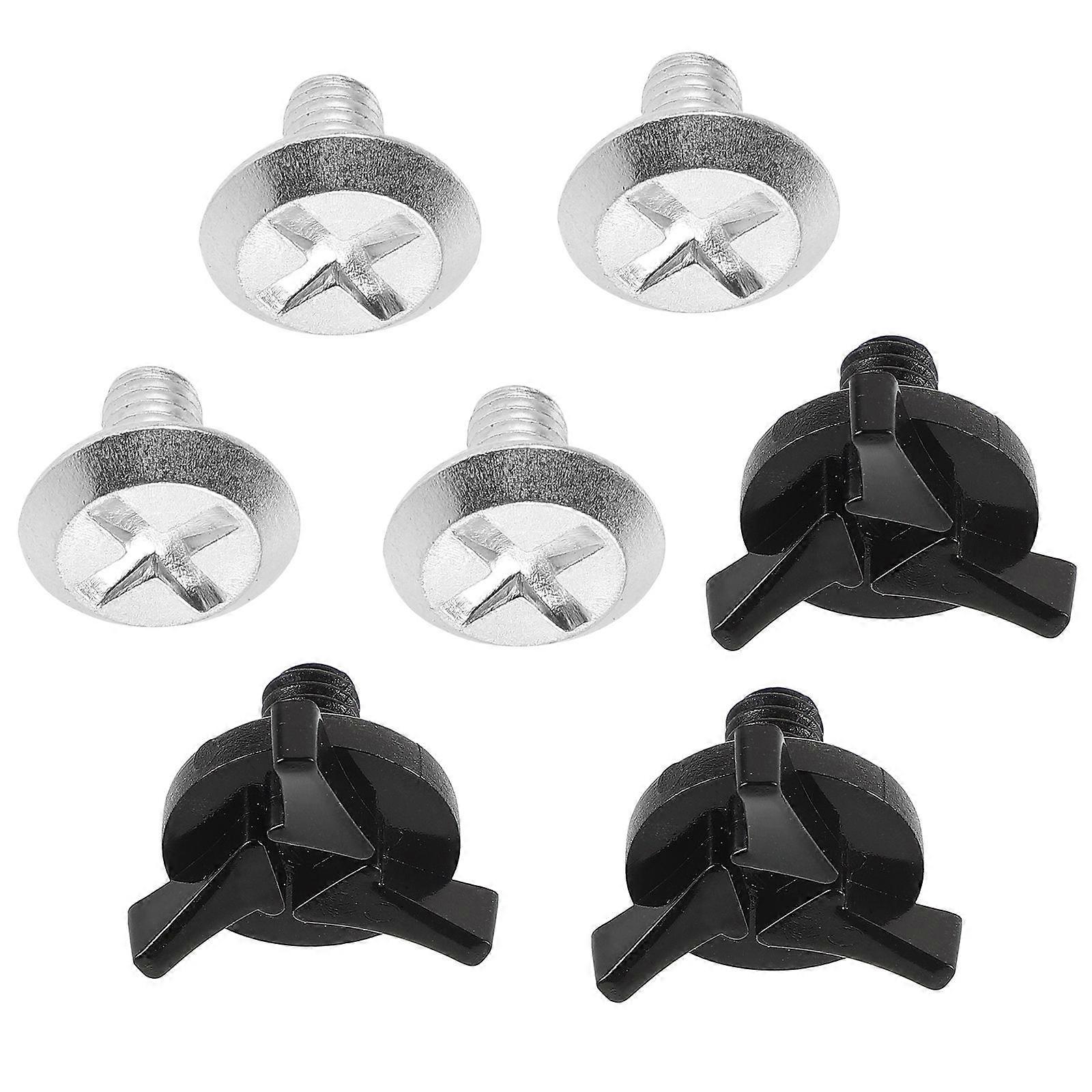 Visor Screw Replacement Part Easy Installation Compatible With Safety Round Black 7Pcs