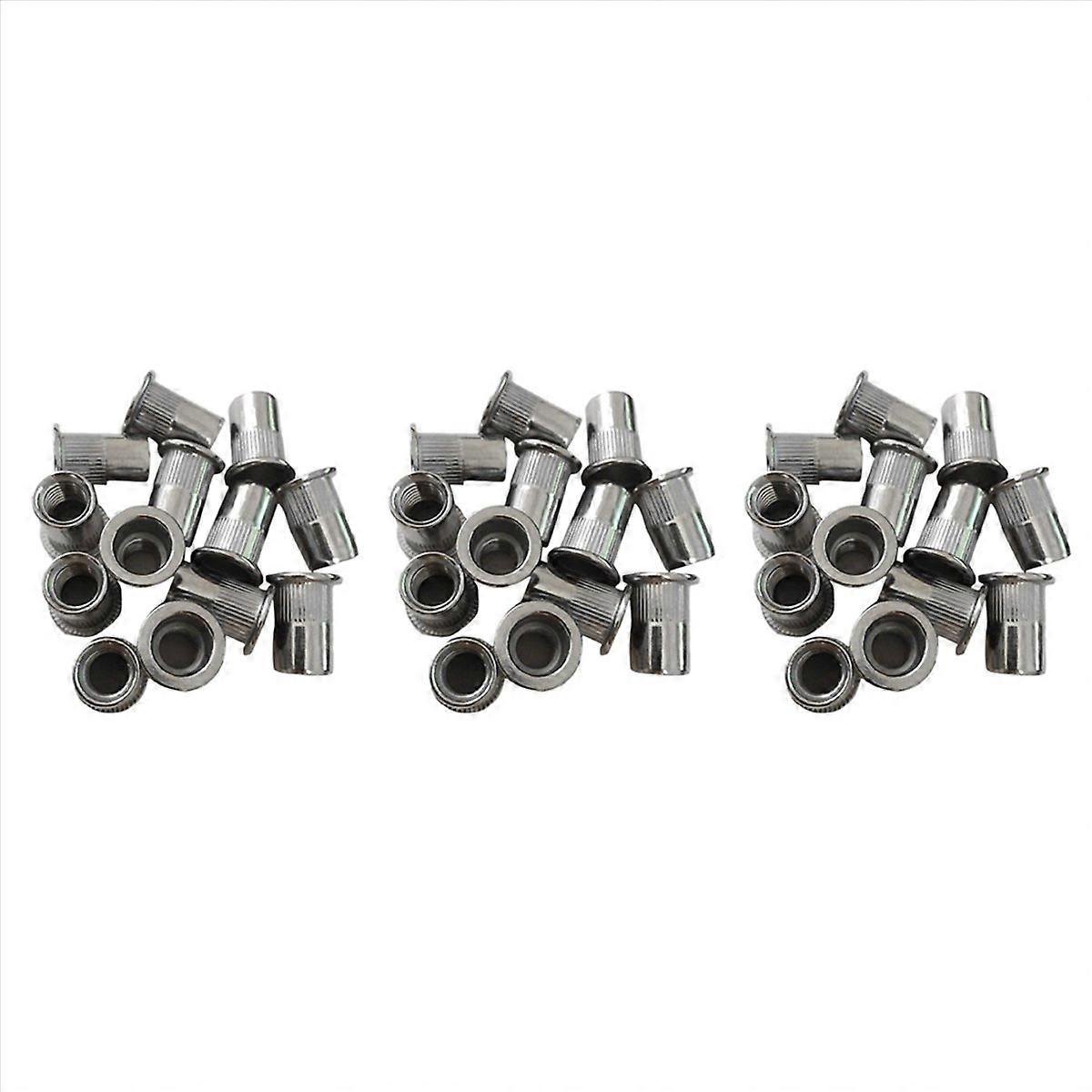 90Pcs M8 Rivet Nuts Stainless Steel Threaded Rivet Insert Nuts M8-1.25mm