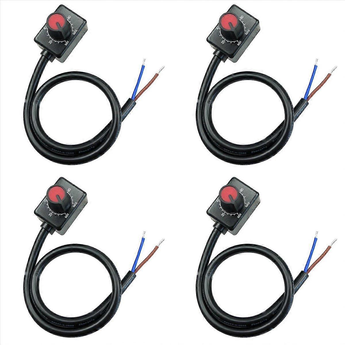 DC 0/1-10V Knob LED Dimmer, Low Voltage Passive Dimmer PWM Dimming for 0-10V or 1-10V Dimmable Elect