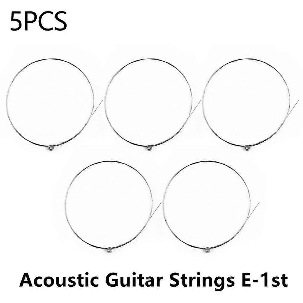 1st E Single Guitar Strings 5 Pcs Acoustic Gauges .012
