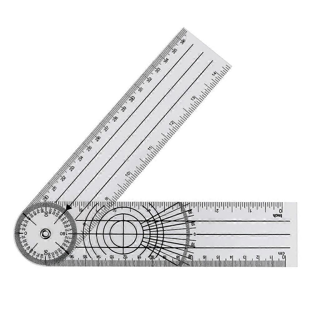 Measuring Tool Angle Medical Spinal Ruler Goniometer Protractors 360 Degree Rotation Multifunction Goniometer