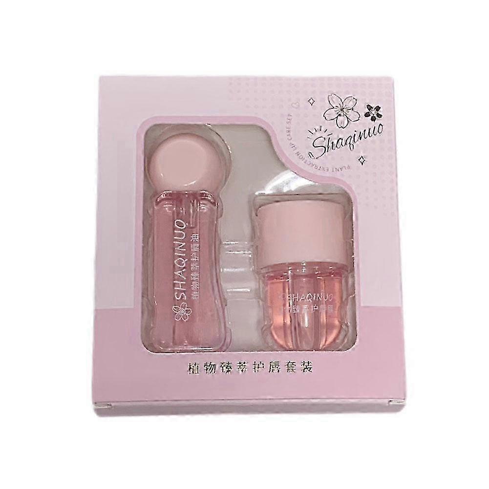 Lip protector set moisturizes, reduces lip lines and prevents dryness