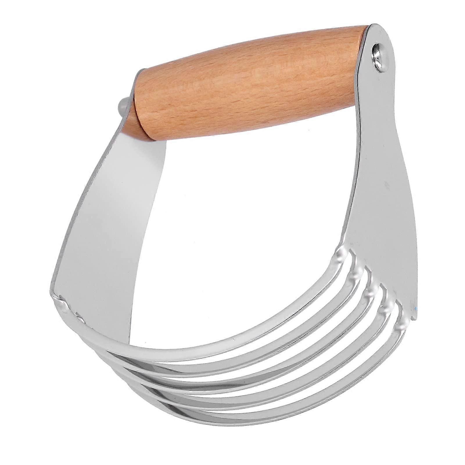 Stainless Steel Dough Blender and Pastry Cutter with Comfort Grip Handle for Baking Cookies Pies