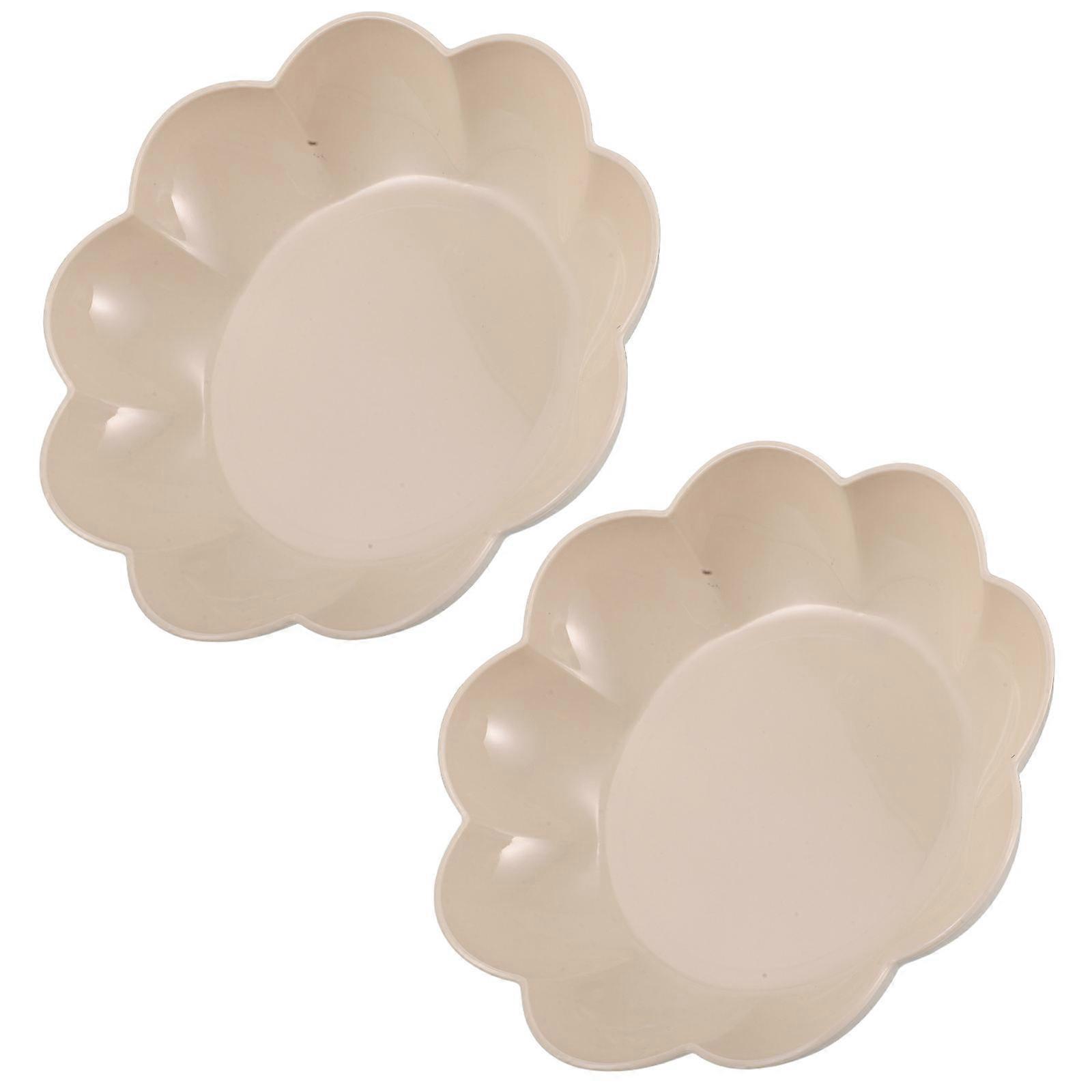 Home Use Serving Tray with 2Pcs Round Appetizer Snack Plates