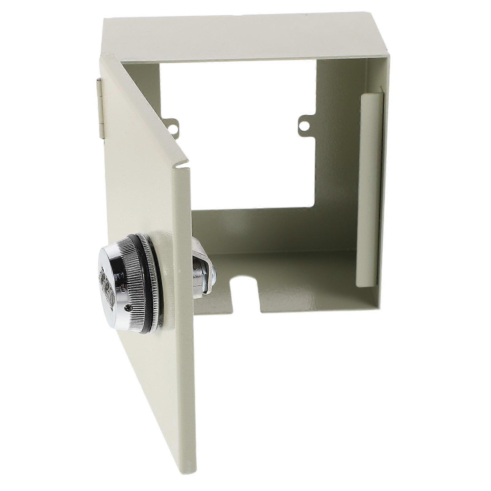 Password Lock Box Stainless Steel for Weatherproof Socket Protection Box Beige