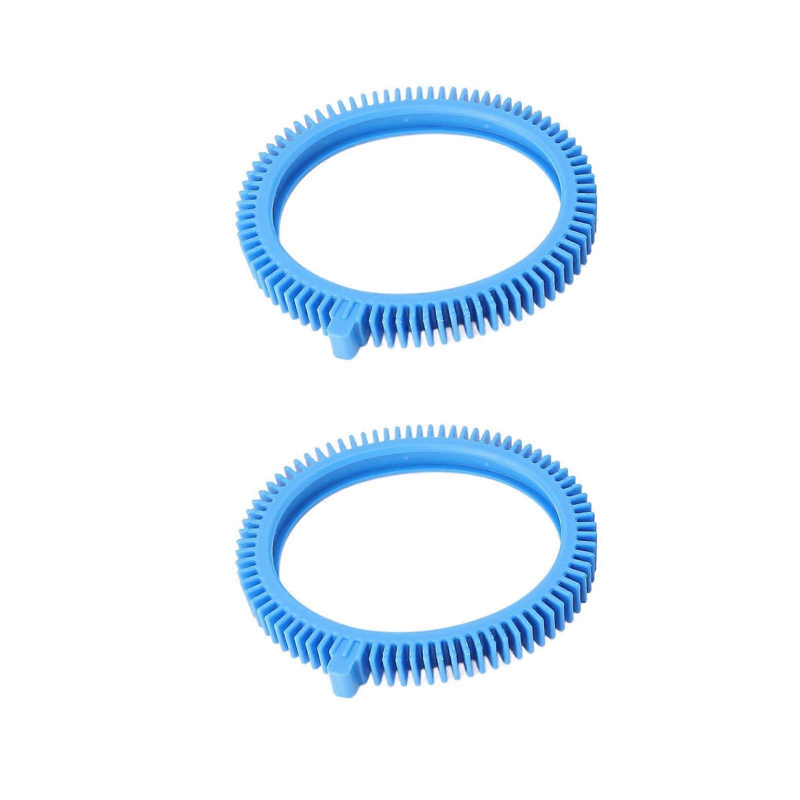 Pool Cleaner Front Tire Blue Rubber Replacement Parts, Durable Tread, Easy Installation 2 Pack