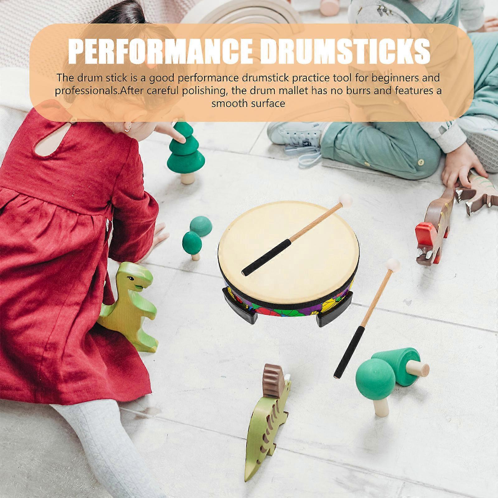 2 Pairs of Tongue Drum Drumsticks Percussion Instrument Sticks Musical Instruments