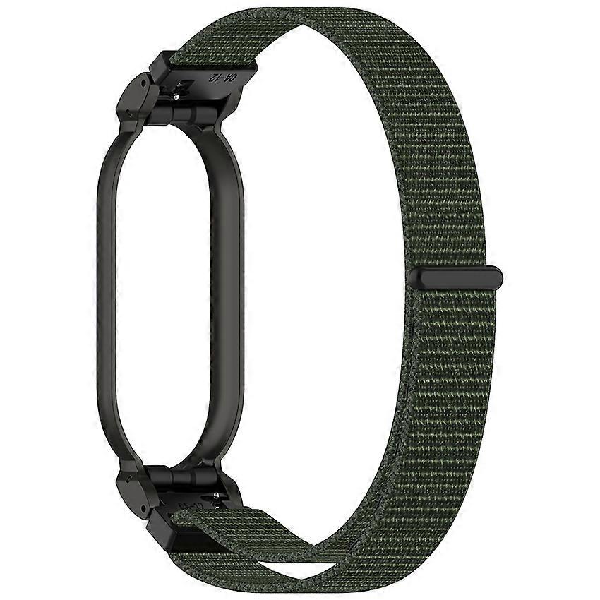 Nylon Hook-Loop Strap Watch Band for PLAUD Notepin Ai (Army Green)