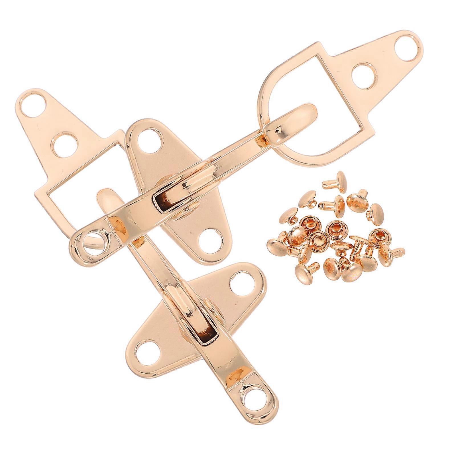 Interlock Clothing Buckles 2 Sets Alloy Clasps For Sweaters Backpacks Simple Design