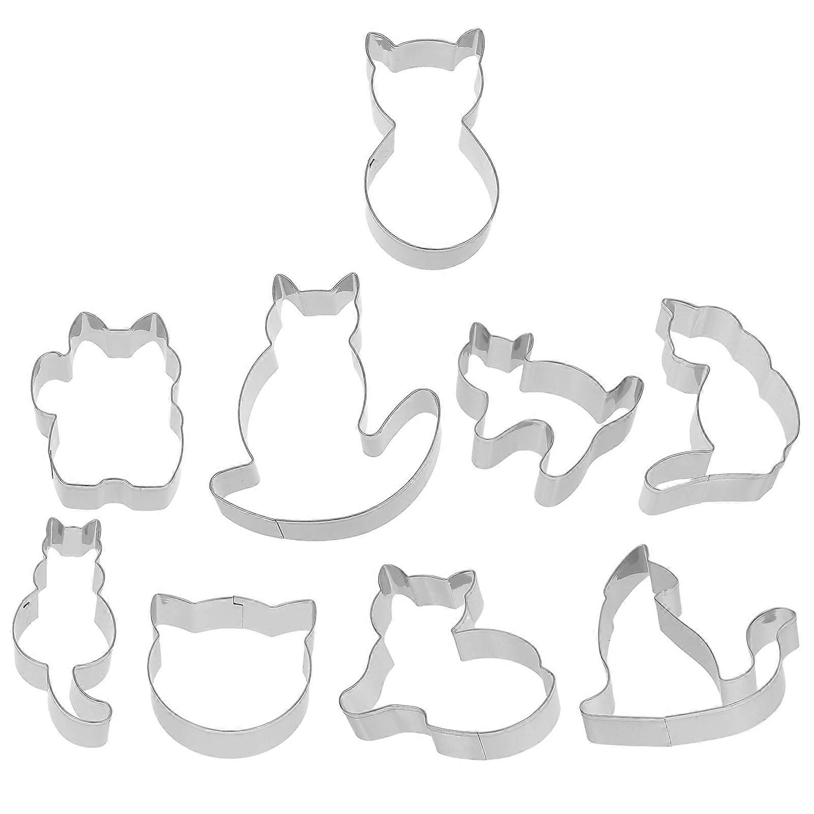 Dough Cutting Cookie Cutter Cat Shape Diy Projects Stainless Steel